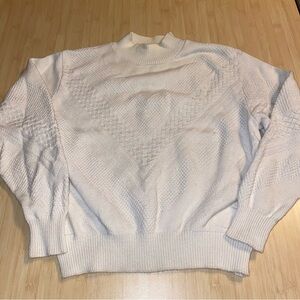Southern Lady Women’s Size Small Vintage Pullover Sweater 90’s White Knit